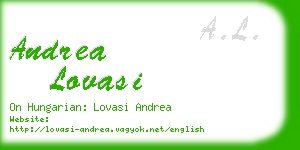 andrea lovasi business card